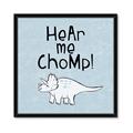Picture of Hear me Chomp Blue Bkg _GroupedProduct_Square_Mini_ _GroupedProduct_Square_Framed_Matted_