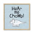 Picture of Hear me Chomp Blue Bkg _GroupedProduct_Square_Mini_ _GroupedProduct_Square_Framed_Matted_