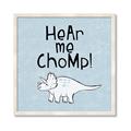 Picture of Hear me Chomp Blue Bkg _GroupedProduct_Square_Mini_ _GroupedProduct_Square_Framed_Matted_