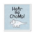 Picture of Hear me Chomp Blue Bkg _GroupedProduct_Square_Mini_ _GroupedProduct_Square_Framed_Matted_