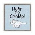 Picture of Hear me Chomp Blue Bkg _GroupedProduct_Square_Mini_ _GroupedProduct_Square_Framed_Matted_