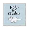 Picture of Hear me Chomp Blue Bkg _GroupedProduct_Square_Mini_ _GroupedProduct_Square_Framed_Matted_