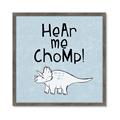 Picture of Hear me Chomp Blue Bkg _GroupedProduct_Square_Mini_ _GroupedProduct_Square_Framed_Matted_