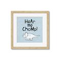 Picture of Hear me Chomp Blue Bkg _GroupedProduct_Square_Mini_ _GroupedProduct_Square_Framed_Matted_