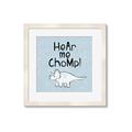 Picture of Hear me Chomp Blue Bkg _GroupedProduct_Square_Mini_ _GroupedProduct_Square_Framed_Matted_