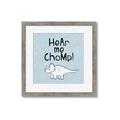 Picture of Hear me Chomp Blue Bkg _GroupedProduct_Square_Mini_ _GroupedProduct_Square_Framed_Matted_
