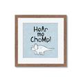 Picture of Hear me Chomp Blue Bkg _GroupedProduct_Square_Mini_ _GroupedProduct_Square_Framed_Matted_