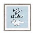 Picture of Hear me Chomp Blue Bkg _GroupedProduct_Square_Mini_ _GroupedProduct_Square_Framed_Matted_