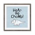 Picture of Hear me Chomp Blue Bkg _GroupedProduct_Square_Mini_ _GroupedProduct_Square_Framed_Matted_
