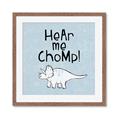 Picture of Hear me Chomp Blue Bkg _GroupedProduct_Square_Mini_ _GroupedProduct_Square_Framed_Matted_