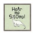 Picture of Hear me Stomp Green Bkg _GroupedProduct_Square_Mini_ _GroupedProduct_Square_Framed_Matted_