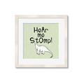 Picture of Hear me Stomp Green Bkg _GroupedProduct_Square_Mini_ _GroupedProduct_Square_Framed_Matted_