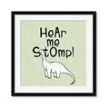 Picture of Hear me Stomp Green Bkg _GroupedProduct_Square_Mini_ _GroupedProduct_Square_Framed_Matted_