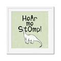 Picture of Hear me Stomp Green Bkg _GroupedProduct_Square_Mini_ _GroupedProduct_Square_Framed_Matted_
