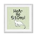 Picture of Hear me Stomp Green Bkg _GroupedProduct_Square_Mini_ _GroupedProduct_Square_Framed_Matted_