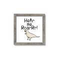 Picture of Hear me Roar Beige  _GroupedProduct_Square_Mini_ _GroupedProduct_Square_Framed_Matted_