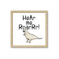 Picture of Hear me Roar Beige  _GroupedProduct_Square_Mini_ _GroupedProduct_Square_Framed_Matted_