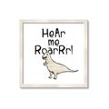Picture of Hear me Roar Beige  _GroupedProduct_Square_Mini_ _GroupedProduct_Square_Framed_Matted_