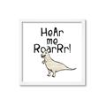 Picture of Hear me Roar Beige  _GroupedProduct_Square_Mini_ _GroupedProduct_Square_Framed_Matted_