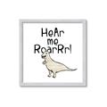 Picture of Hear me Roar Beige  _GroupedProduct_Square_Mini_ _GroupedProduct_Square_Framed_Matted_