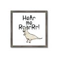 Picture of Hear me Roar Beige  _GroupedProduct_Square_Mini_ _GroupedProduct_Square_Framed_Matted_