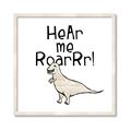 Picture of Hear me Roar Beige  _GroupedProduct_Square_Mini_ _GroupedProduct_Square_Framed_Matted_