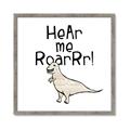 Picture of Hear me Roar Beige  _GroupedProduct_Square_Mini_ _GroupedProduct_Square_Framed_Matted_