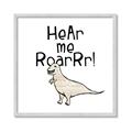 Picture of Hear me Roar Beige  _GroupedProduct_Square_Mini_ _GroupedProduct_Square_Framed_Matted_
