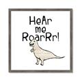 Picture of Hear me Roar Beige  _GroupedProduct_Square_Mini_ _GroupedProduct_Square_Framed_Matted_