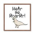 Picture of Hear me Roar Beige  _GroupedProduct_Square_Mini_ _GroupedProduct_Square_Framed_Matted_