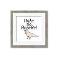 Picture of Hear me Roar Beige  _GroupedProduct_Square_Mini_ _GroupedProduct_Square_Framed_Matted_
