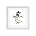 Picture of Hear me Roar Beige  _GroupedProduct_Square_Mini_ _GroupedProduct_Square_Framed_Matted_