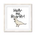 Picture of Hear me Roar Beige  _GroupedProduct_Square_Mini_ _GroupedProduct_Square_Framed_Matted_