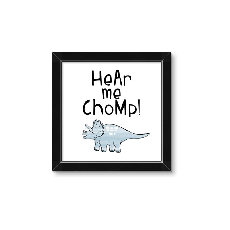 Picture of Hear me Chomp Blue _GroupedProduct_Square_Mini_ _GroupedProduct_Square_Framed_Matted_