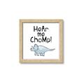 Picture of Hear me Chomp Blue _GroupedProduct_Square_Mini_ _GroupedProduct_Square_Framed_Matted_