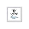 Picture of Hear me Chomp Blue _GroupedProduct_Square_Mini_ _GroupedProduct_Square_Framed_Matted_