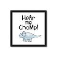 Picture of Hear me Chomp Blue _GroupedProduct_Square_Mini_ _GroupedProduct_Square_Framed_Matted_