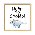 Picture of Hear me Chomp Blue _GroupedProduct_Square_Mini_ _GroupedProduct_Square_Framed_Matted_