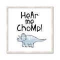 Picture of Hear me Chomp Blue _GroupedProduct_Square_Mini_ _GroupedProduct_Square_Framed_Matted_
