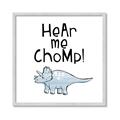 Picture of Hear me Chomp Blue _GroupedProduct_Square_Mini_ _GroupedProduct_Square_Framed_Matted_