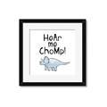 Picture of Hear me Chomp Blue _GroupedProduct_Square_Mini_ _GroupedProduct_Square_Framed_Matted_