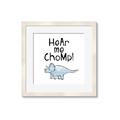 Picture of Hear me Chomp Blue _GroupedProduct_Square_Mini_ _GroupedProduct_Square_Framed_Matted_