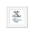 Picture of Hear me Chomp Blue _GroupedProduct_Square_Mini_ _GroupedProduct_Square_Framed_Matted_