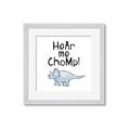 Picture of Hear me Chomp Blue _GroupedProduct_Square_Mini_ _GroupedProduct_Square_Framed_Matted_