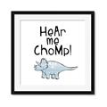Picture of Hear me Chomp Blue _GroupedProduct_Square_Mini_ _GroupedProduct_Square_Framed_Matted_
