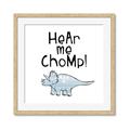 Picture of Hear me Chomp Blue _GroupedProduct_Square_Mini_ _GroupedProduct_Square_Framed_Matted_