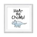 Picture of Hear me Chomp Blue _GroupedProduct_Square_Mini_ _GroupedProduct_Square_Framed_Matted_