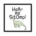Picture of Hear me Stomp Green  _GroupedProduct_Square_Mini_ _GroupedProduct_Square_Framed_Matted_