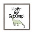Picture of Hear me Stomp Green  _GroupedProduct_Square_Mini_ _GroupedProduct_Square_Framed_Matted_