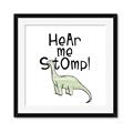 Picture of Hear me Stomp Green  _GroupedProduct_Square_Mini_ _GroupedProduct_Square_Framed_Matted_